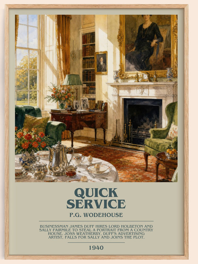 Quick Service Bookish Wall Art by P.G. Wodehouse