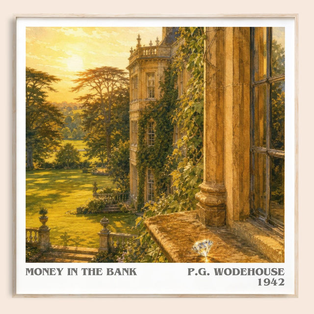 Money in the Bank Literary Art Print by P.G. Wodehouse