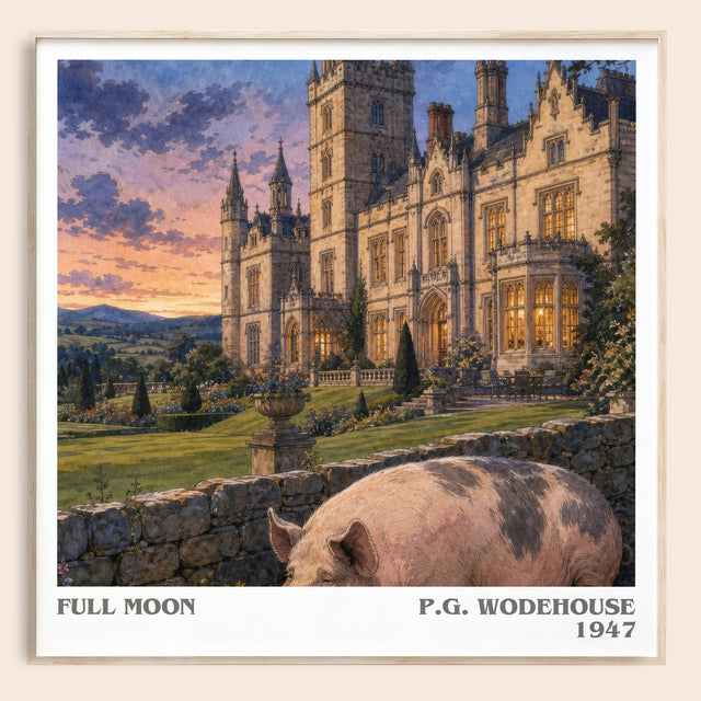 Full Moon Literary Art Print by P.G. Wodehouse