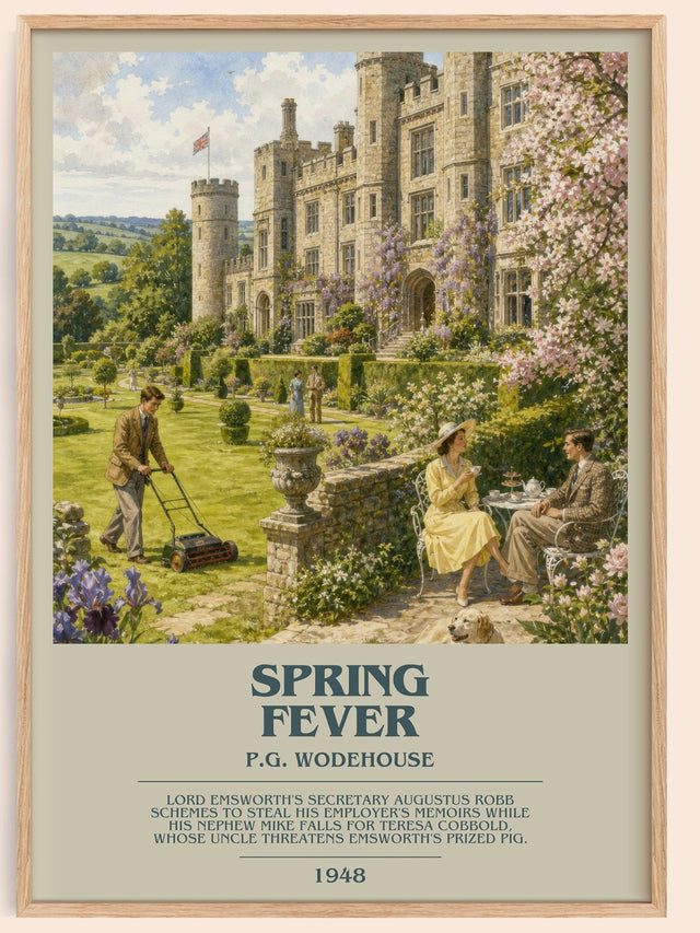 Spring Fever Bookish Wall Art by P.G. Wodehouse