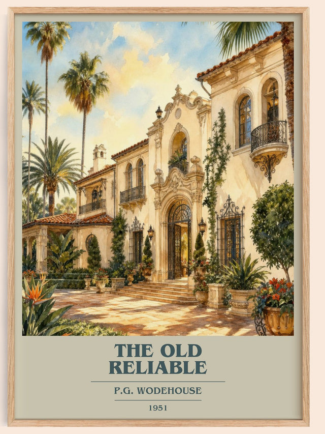 The Old Reliable Book Cover Poster by P.G. Wodehouse