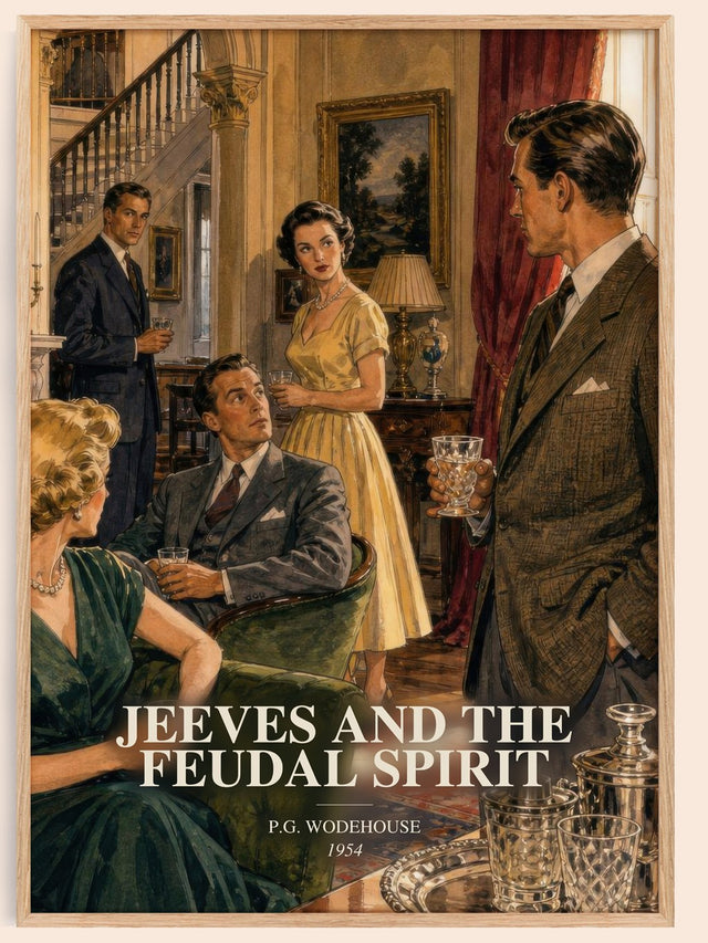 Jeeves and the Feudal Spirit Book Watercolour Illustration – P.