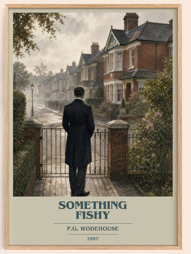 Something Fishy Book Cover Poster by P.G. Wodehouse