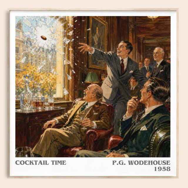 Cocktail Time Literary Art Print by P.G. Wodehouse
