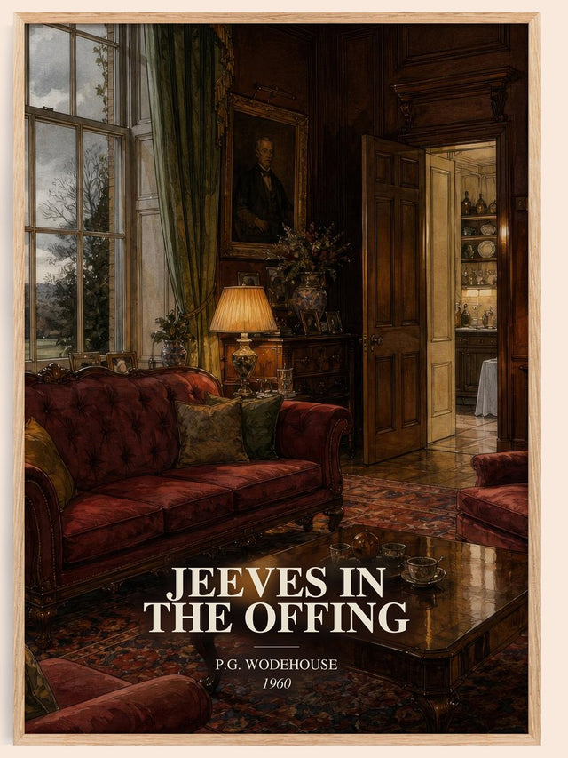 Jeeves in the Offing Book Watercolour Illustration by P.G. Wodehouse