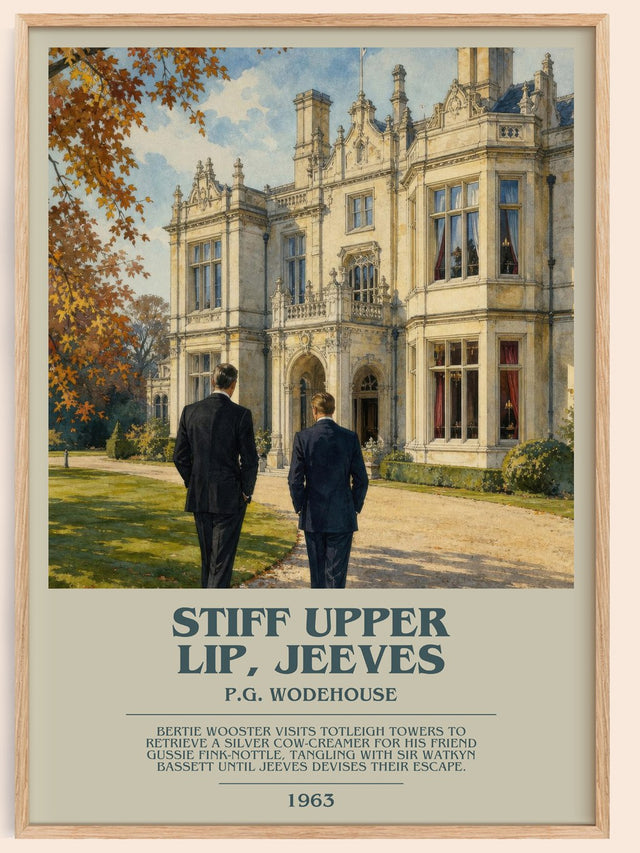 Stiff Upper Lip, Jeeves Bookish Wall Art by P.G. Wodehouse