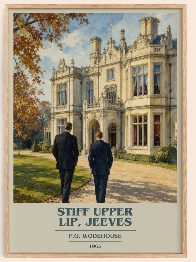 Stiff Upper Lip, Jeeves Book Cover Poster by P.G. Wodehouse