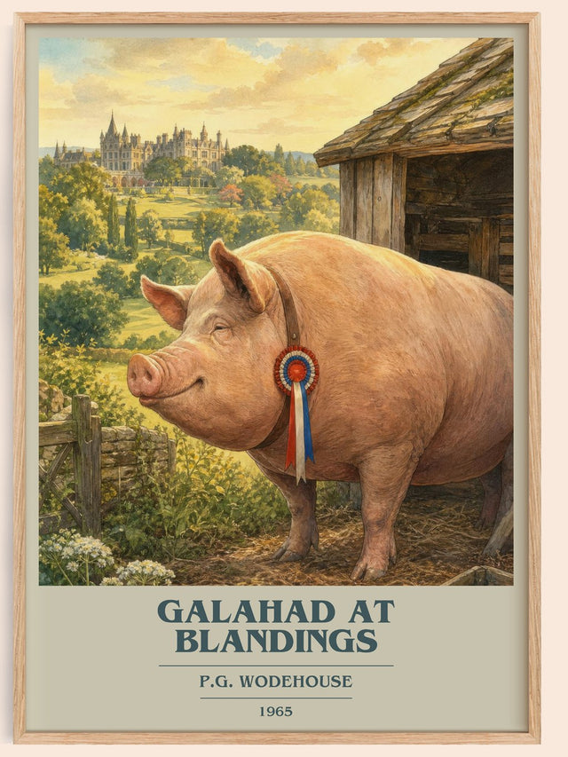 Galahad at Blandings Book Cover Poster by P.G. Wodehouse
