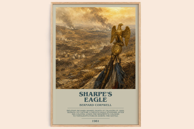 Sharpe's Eagle Bookish Wall Art by Bernard Cornwell (Modern style)