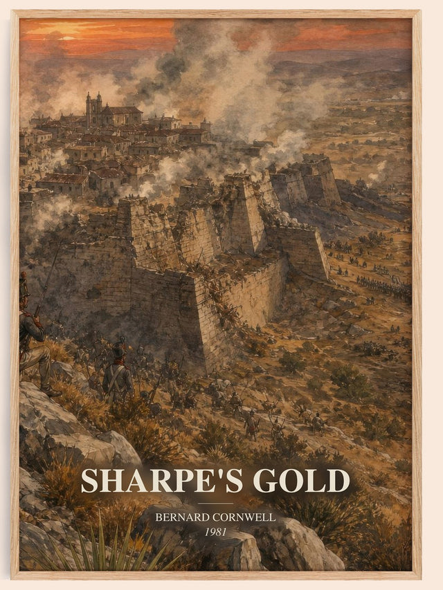 Sharpe's Gold Book Watercolour Illustration by Bernard Cornwell