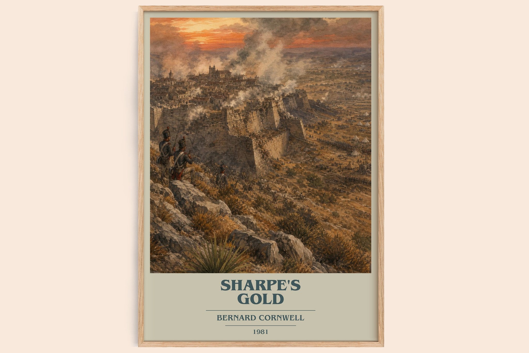 Sharpe's Gold Book Cover Poster by Bernard Cornwell