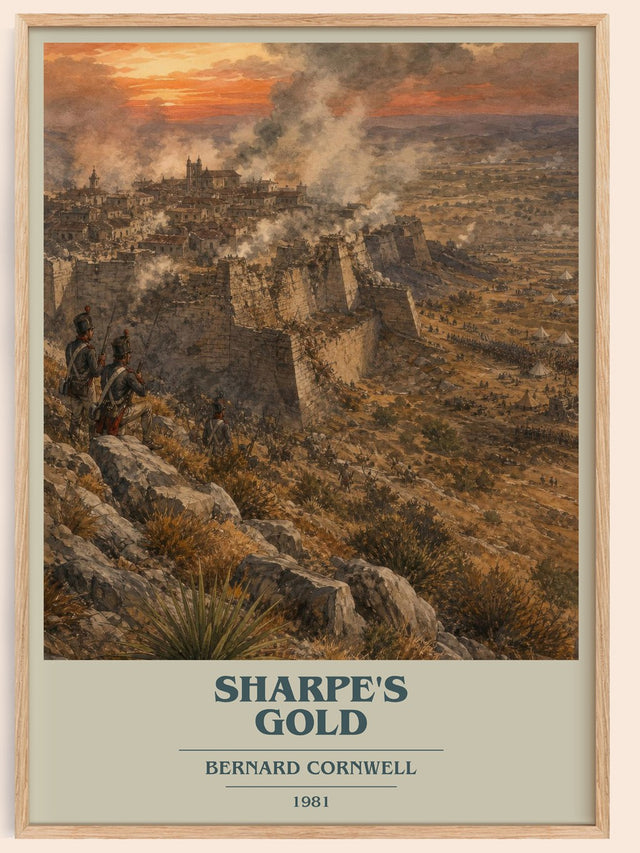 Sharpe's Gold Book Cover Poster by Bernard Cornwell