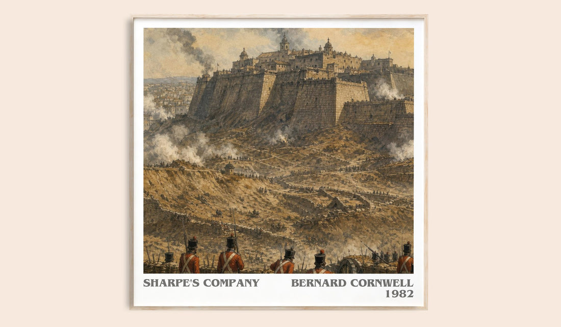 Sharpe's Company literary book poster by Bernard Cornwell – framed literary art print