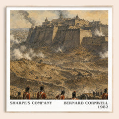 Sharpe's Company Literary Art Print by Bernard Cornwell – square framed poster