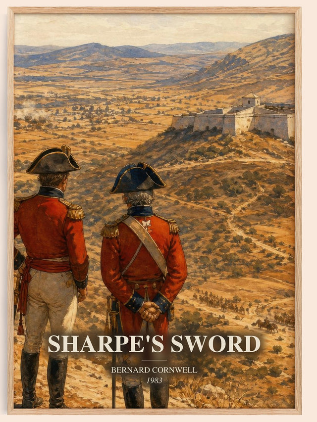 Sharpe's Sword Book Watercolour Illustration by Bernard Cornwell