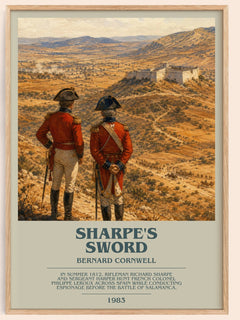 Sharpe's Sword Bookish Wall Art by Bernard Cornwell – framed poster