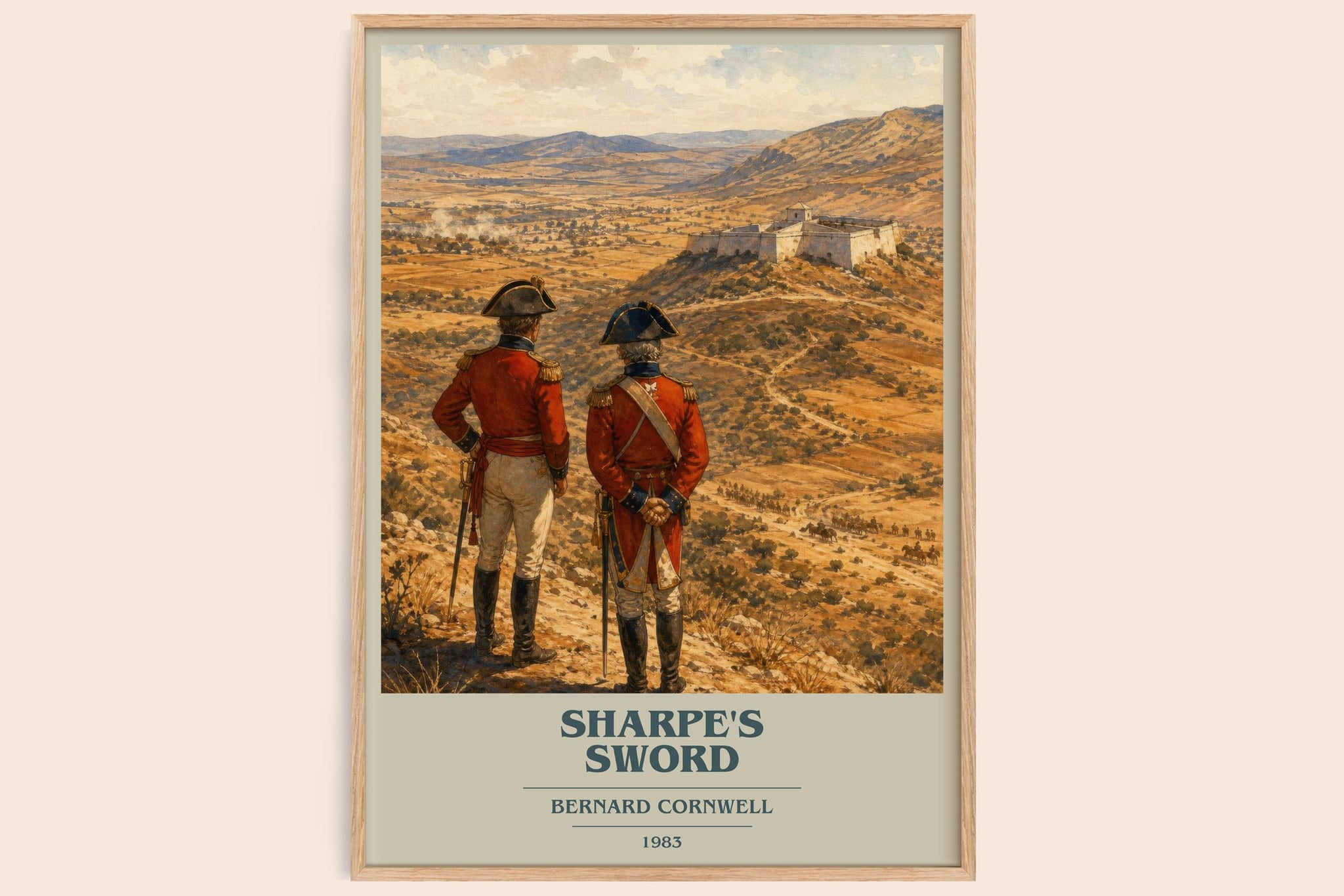 Sharpe's Sword Book Cover Poster by Bernard Cornwell