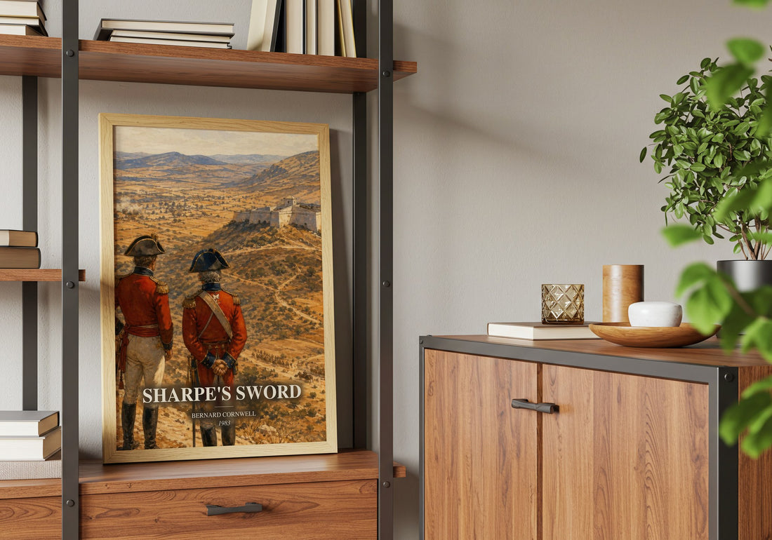 Sharpe's Sword book watercolour illustration paper finish options – matte satin gloss