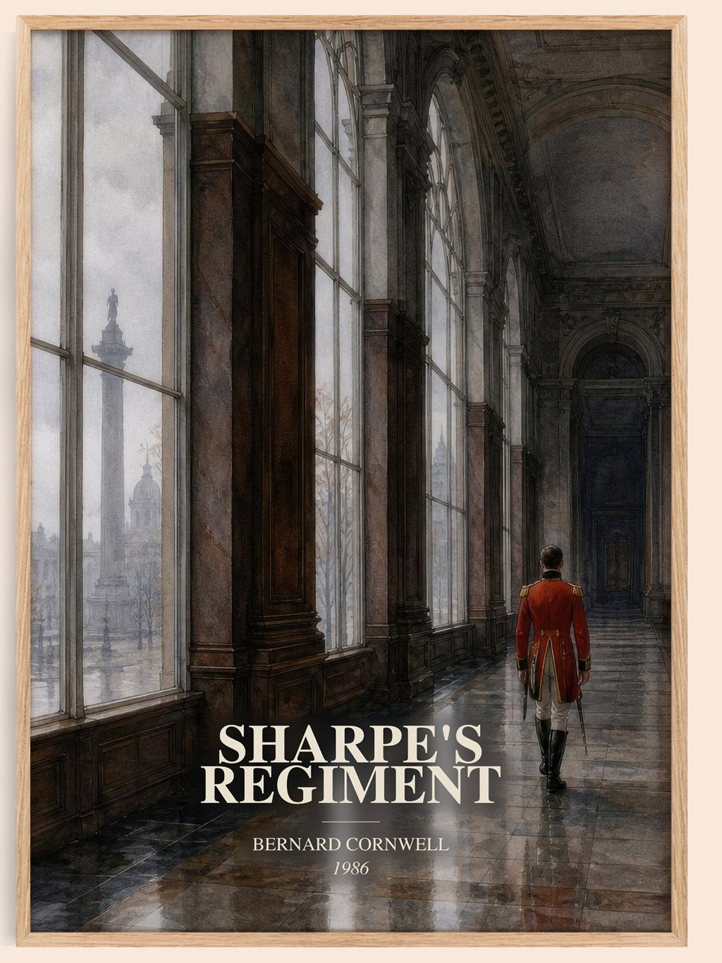 Sharpe's Regiment watercolour book poster by Bernard Cornwell – framed literary art print