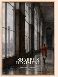 Sharpe's Regiment watercolour book poster by Bernard Cornwell – framed literary art print