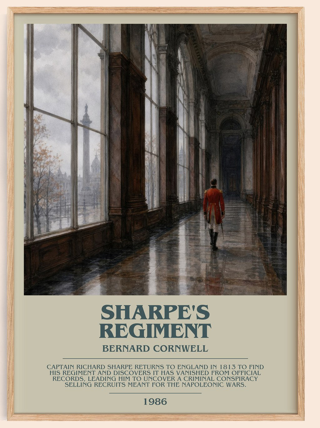 Sharpe's Regiment Bookish Wall Art by Bernard Cornwell – framed poster