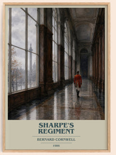 Sharpe's Regiment Book Cover Poster by Bernard Cornwell – framed poster