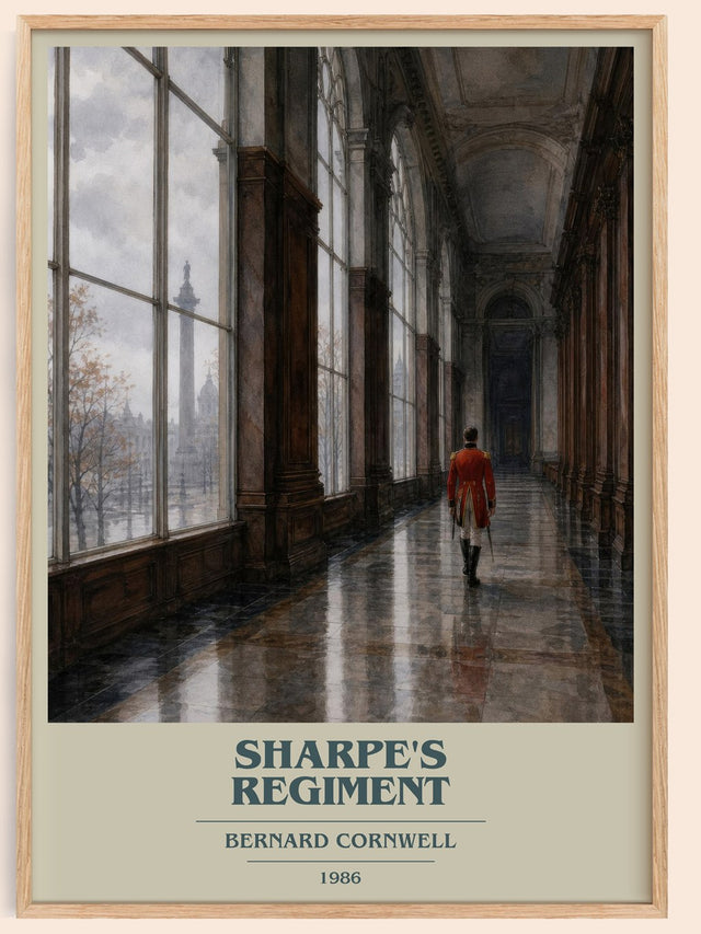Sharpe's Regiment Book Cover Poster by Bernard Cornwell