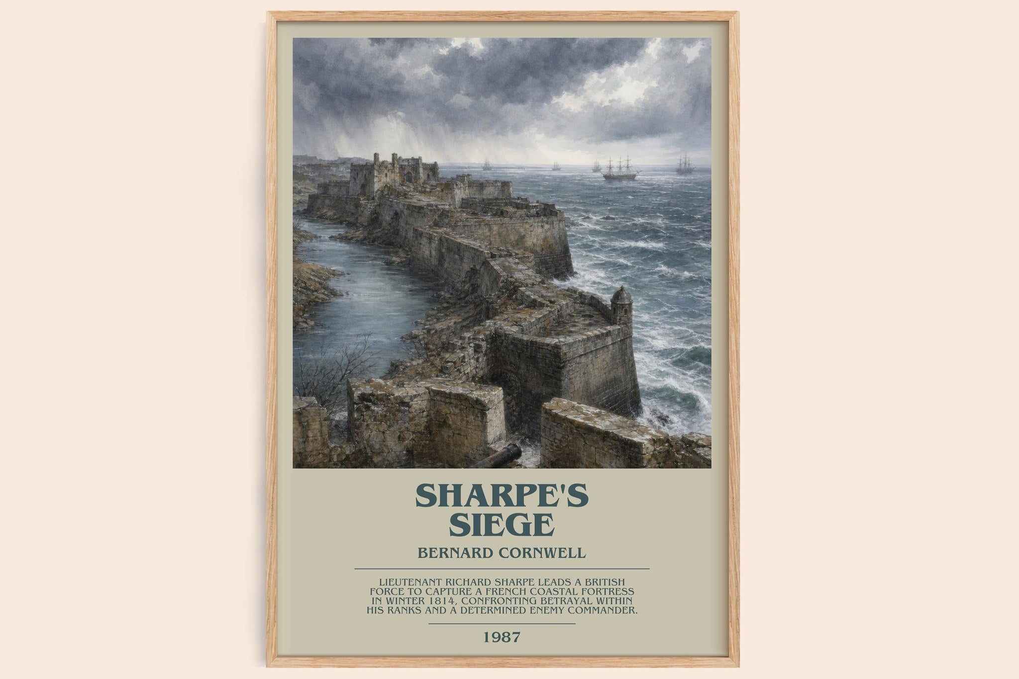 Sharpe's Siege Bookish Wall Art by Bernard Cornwell