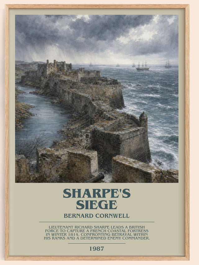 Sharpe's Siege Bookish Wall Art by Bernard Cornwell