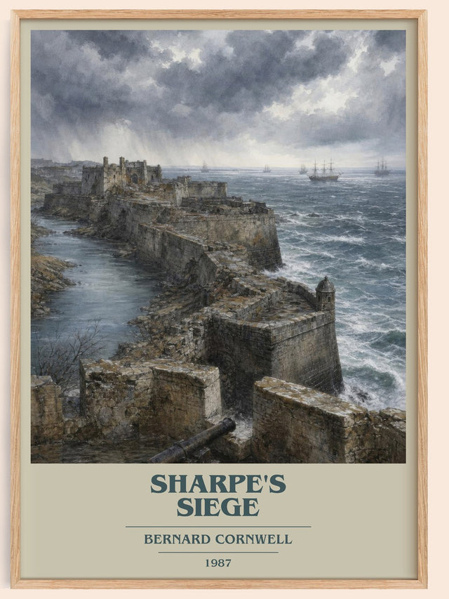 Sharpe's Siege Book Cover Poster by Bernard Cornwell