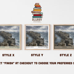 Sharpe's Siege Literary Art Print by Bernard Cornwell – Style X, Y and Z square prints side by side – choose your finish