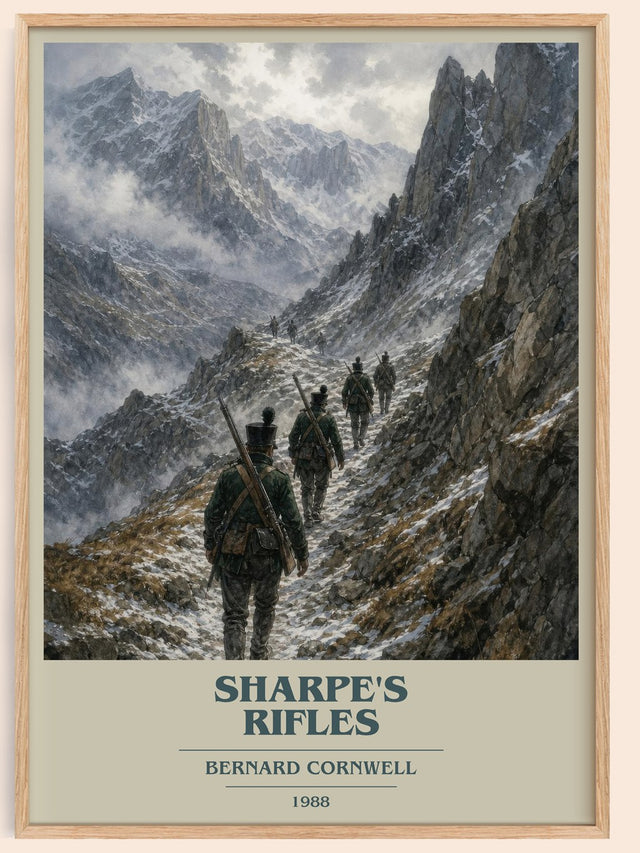 Sharpe's Rifles Book Cover Poster by Bernard Cornwell