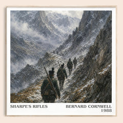 Sharpe's Rifles Literary Art Print by Bernard Cornwell – square framed poster
