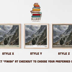 Sharpe's Rifles Literary Art Print by Bernard Cornwell – Style X, Y and Z square prints side by side – choose your finish