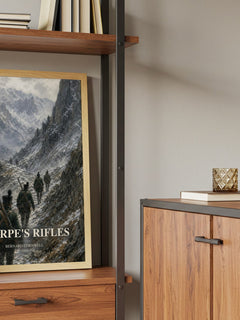 Sharpe's Rifles book watercolour illustration paper finish options – matte satin gloss