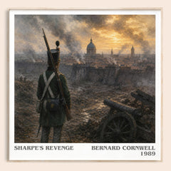 Sharpe's Revenge Literary Art Print by Bernard Cornwell – square framed poster