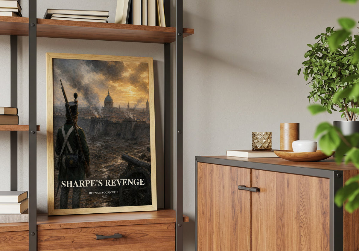 Sharpe's Revenge book watercolour illustration paper finish options – matte satin gloss