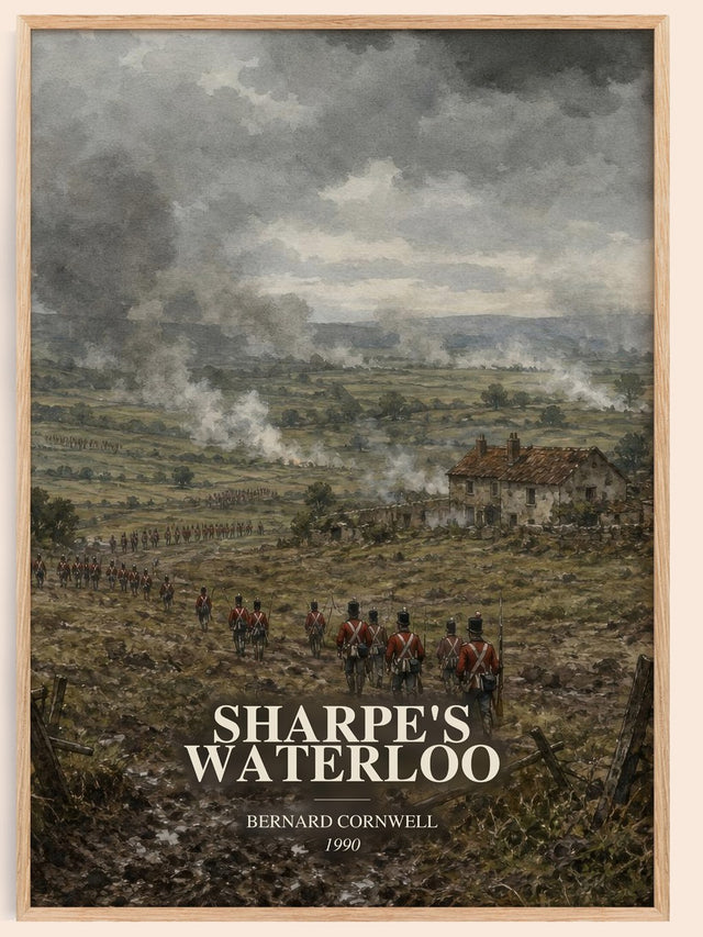Sharpe's Waterloo Book Watercolour Illustration by Bernard Cornwell