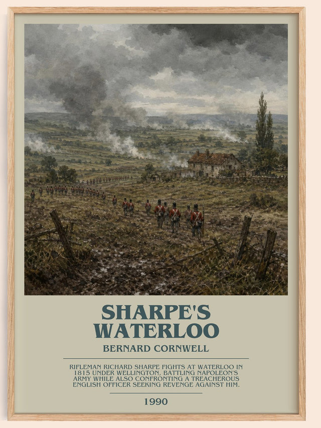 Sharpe's Waterloo Bookish Wall Art by Bernard Cornwell