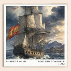 Sharpe's Devil Literary Art Print by Bernard Cornwell – square framed poster
