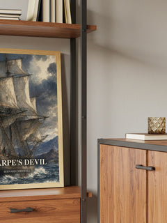 Sharpe's Devil book watercolour illustration paper finish options – matte satin gloss