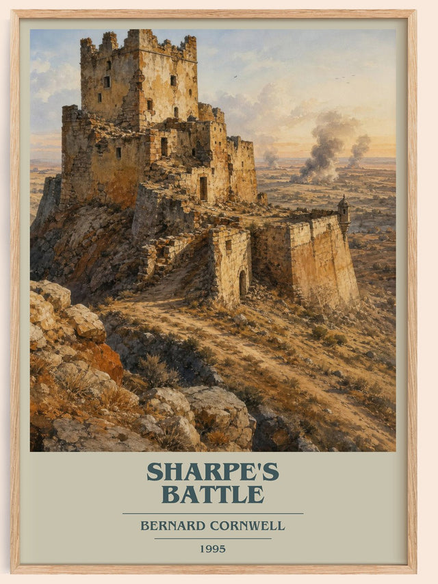 Sharpe's Battle Book Cover Poster by Bernard Cornwell
