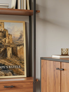 Sharpe's Battle book watercolour illustration paper finish options – matte satin gloss