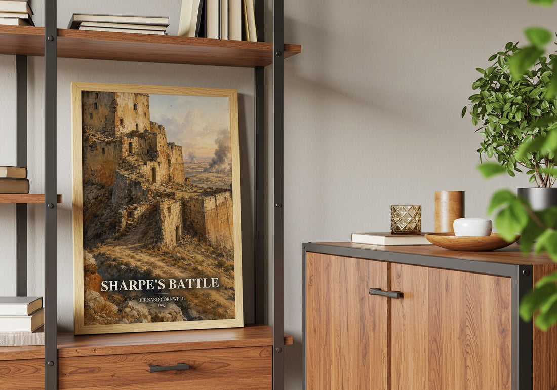 Sharpe's Battle book watercolour illustration paper finish options – matte satin gloss