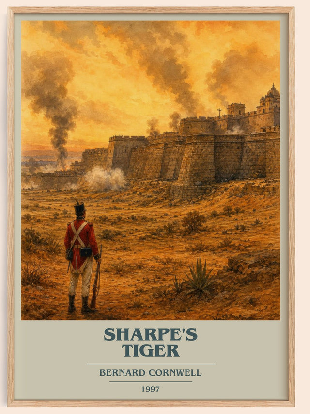 Sharpe's Tiger Book Cover Poster by Bernard Cornwell