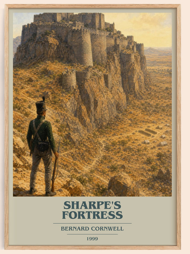 Sharpe's Fortress Book Cover Poster by Bernard Cornwell
