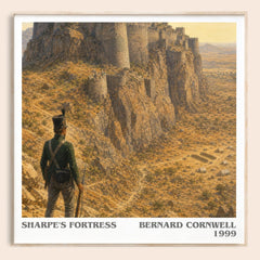 Sharpe's Fortress Literary Art Print by Bernard Cornwell – square framed poster