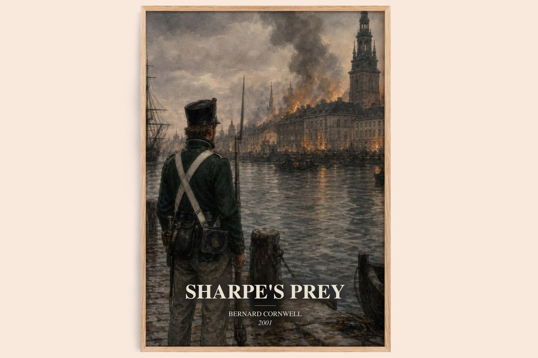 Sharpe's Prey Book Watercolour Illustration by Bernard Cornwell