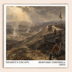 Sharpe's Escape Literary Art Print by Bernard Cornwell – square framed poster