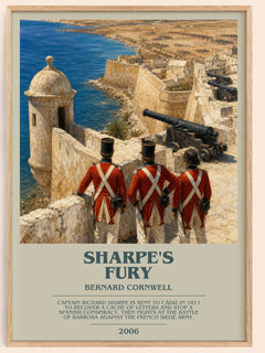 Sharpe's Fury Bookish Wall Art by Bernard Cornwell – framed poster
